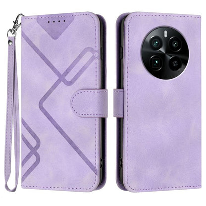 Line Pattern Skin Feel Leather Phone Case, For Realme GT7 Pro, For Realme 13 Pro / 13 Pro+ Global, For Realme GT 6 / GT 6T, For Realme C63 / C61 Global, For Realme  12 Lite / C67 4G Global, For Realme GT5 Pro, For Realme 10 Pro, For Realme 10 Pro+     ...