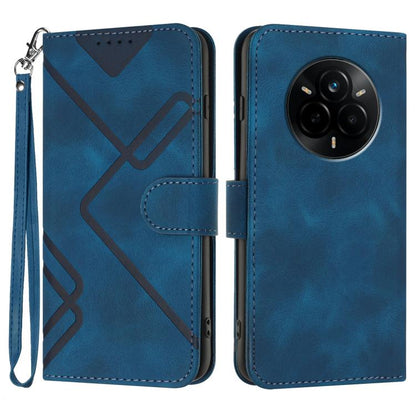Line Pattern Skin Feel Leather Phone Case, For Realme 16T 5G, For Realme C100 4G, For Realme 15x 5G India / Realme C85 5G, For Realme P4 Pro 5G, For Realme P4 5G, For Realme 15T 5G, For Realme C71 India, For Realme 15 5G / Realme 15 Pro 5G             ...