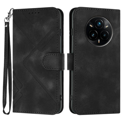 Line Pattern Skin Feel Leather Phone Case, For Realme 16T 5G, For Realme C100 4G, For Realme 15x 5G India / Realme C85 5G, For Realme P4 Pro 5G, For Realme P4 5G, For Realme 15T 5G, For Realme C71 India, For Realme 15 5G / Realme 15 Pro 5G             ...