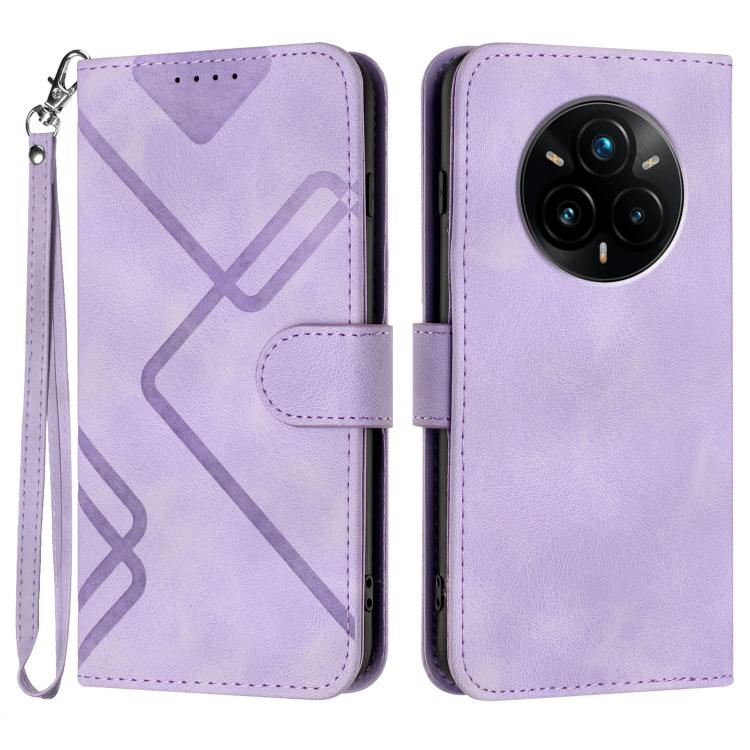 Line Pattern Skin Feel Leather Phone Case, For Realme 16T 5G, For Realme C100 4G, For Realme 15x 5G India / Realme C85 5G, For Realme P4 Pro 5G, For Realme P4 5G, For Realme 15T 5G, For Realme C71 India, For Realme 15 5G / Realme 15 Pro 5G             ...
