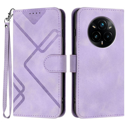 Line Pattern Skin Feel Leather Phone Case, For Realme 16T 5G, For Realme C100 4G, For Realme 15x 5G India / Realme C85 5G, For Realme P4 Pro 5G, For Realme P4 5G, For Realme 15T 5G, For Realme C71 India, For Realme 15 5G / Realme 15 Pro 5G             ...