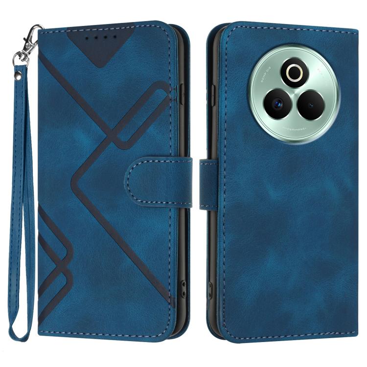 Line Pattern Skin Feel Leather Phone Case, For Realme 16T 5G, For Realme C100 4G, For Realme 15x 5G India / Realme C85 5G, For Realme P4 Pro 5G, For Realme P4 5G, For Realme 15T 5G, For Realme C71 India, For Realme 15 5G / Realme 15 Pro 5G             ...