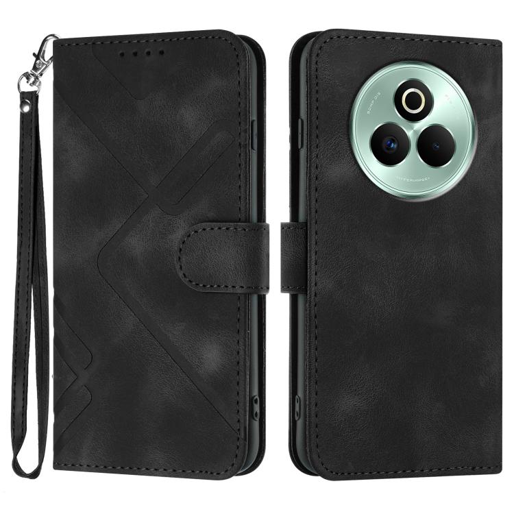 Line Pattern Skin Feel Leather Phone Case, For Realme 16T 5G, For Realme C100 4G, For Realme 15x 5G India / Realme C85 5G, For Realme P4 Pro 5G, For Realme P4 5G, For Realme 15T 5G, For Realme C71 India, For Realme 15 5G / Realme 15 Pro 5G             ...