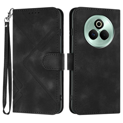 Line Pattern Skin Feel Leather Phone Case, For Realme 16T 5G, For Realme C100 4G, For Realme 15x 5G India / Realme C85 5G, For Realme P4 Pro 5G, For Realme P4 5G, For Realme 15T 5G, For Realme C71 India, For Realme 15 5G / Realme 15 Pro 5G             ...
