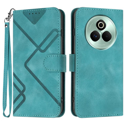 Line Pattern Skin Feel Leather Phone Case, For Realme 16T 5G, For Realme C100 4G, For Realme 15x 5G India / Realme C85 5G, For Realme P4 Pro 5G, For Realme P4 5G, For Realme 15T 5G, For Realme C71 India, For Realme 15 5G / Realme 15 Pro 5G             ...