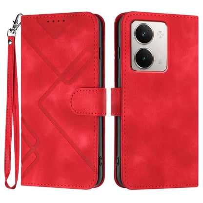 Line Pattern Skin Feel Leather Phone Case, For Realme 16T 5G, For Realme C100 4G, For Realme 15x 5G India / Realme C85 5G, For Realme P4 Pro 5G, For Realme P4 5G, For Realme 15T 5G, For Realme C71 India, For Realme 15 5G / Realme 15 Pro 5G             ...