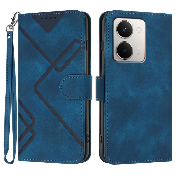 Line Pattern Skin Feel Leather Phone Case, For Realme 16T 5G, For Realme C100 4G, For Realme 15x 5G India / Realme C85 5G, For Realme P4 Pro 5G, For Realme P4 5G, For Realme 15T 5G, For Realme C71 India, For Realme 15 5G / Realme 15 Pro 5G             ...