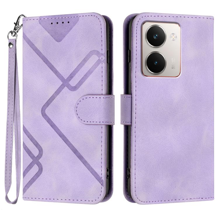 Line Pattern Skin Feel Leather Phone Case, For Realme 16T 5G, For Realme C100 4G, For Realme 15x 5G India / Realme C85 5G, For Realme P4 Pro 5G, For Realme P4 5G, For Realme 15T 5G, For Realme C71 India, For Realme 15 5G / Realme 15 Pro 5G             ...