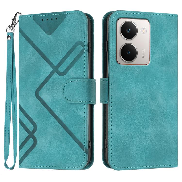 Line Pattern Skin Feel Leather Phone Case, For Realme 16T 5G, For Realme C100 4G, For Realme 15x 5G India / Realme C85 5G, For Realme P4 Pro 5G, For Realme P4 5G, For Realme 15T 5G, For Realme C71 India, For Realme 15 5G / Realme 15 Pro 5G             ...