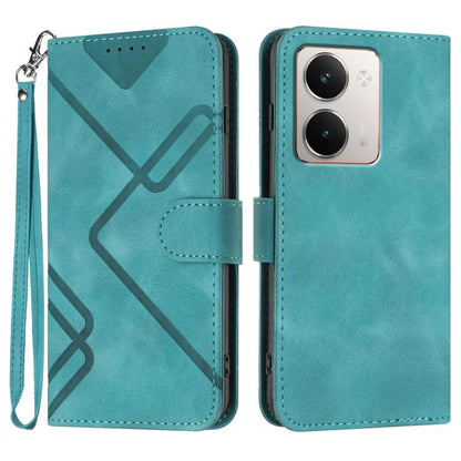 Line Pattern Skin Feel Leather Phone Case, For Realme 16T 5G, For Realme C100 4G, For Realme 15x 5G India / Realme C85 5G, For Realme P4 Pro 5G, For Realme P4 5G, For Realme 15T 5G, For Realme C71 India, For Realme 15 5G / Realme 15 Pro 5G             ...