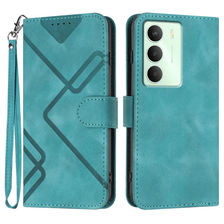 Line Pattern Skin Feel Leather Phone Case, For Realme 16T 5G, For Realme C100 4G, For Realme 15x 5G India / Realme C85 5G, For Realme P4 Pro 5G, For Realme P4 5G, For Realme 15T 5G, For Realme C71 India, For Realme 15 5G / Realme 15 Pro 5G             ...