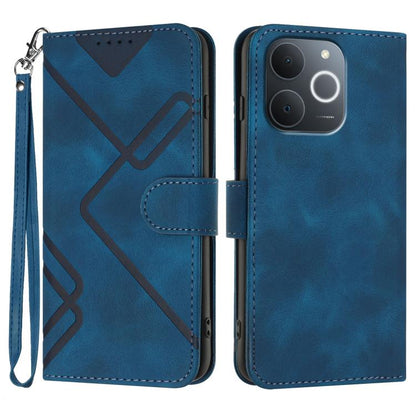 Line Pattern Skin Feel Leather Phone Case, For Realme 16T 5G, For Realme C100 4G, For Realme 15x 5G India / Realme C85 5G, For Realme P4 Pro 5G, For Realme P4 5G, For Realme 15T 5G, For Realme C71 India, For Realme 15 5G / Realme 15 Pro 5G             ...