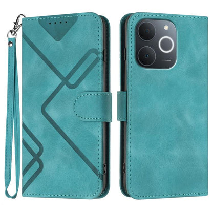 Line Pattern Skin Feel Leather Phone Case, For Realme 16T 5G, For Realme C100 4G, For Realme 15x 5G India / Realme C85 5G, For Realme P4 Pro 5G, For Realme P4 5G, For Realme 15T 5G, For Realme C71 India, For Realme 15 5G / Realme 15 Pro 5G             ...