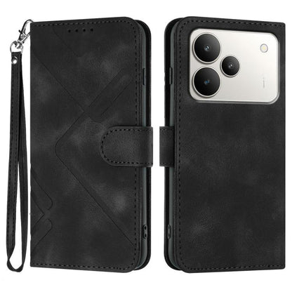Line Pattern Skin Feel Leather Phone Case, For Realme 16T 5G, For Realme C100 4G, For Realme 15x 5G India / Realme C85 5G, For Realme P4 Pro 5G, For Realme P4 5G, For Realme 15T 5G, For Realme C71 India, For Realme 15 5G / Realme 15 Pro 5G             ...