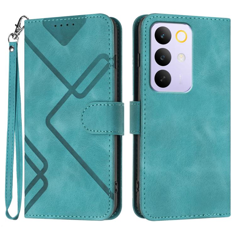 Line Pattern Skin Feel Leather Phone Case, For Realme 16T 5G, For Realme C100 4G, For Realme 15x 5G India / Realme C85 5G, For Realme P4 Pro 5G, For Realme P4 5G, For Realme 15T 5G, For Realme C71 India, For Realme 15 5G / Realme 15 Pro 5G             ...