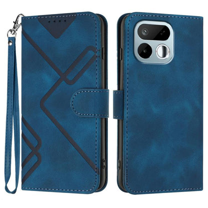 Line Pattern Skin Feel Leather Phone Case, For Realme 16T 5G, For Realme C100 4G, For Realme 15x 5G India / Realme C85 5G, For Realme P4 Pro 5G, For Realme P4 5G, For Realme 15T 5G, For Realme C71 India, For Realme 15 5G / Realme 15 Pro 5G             ...