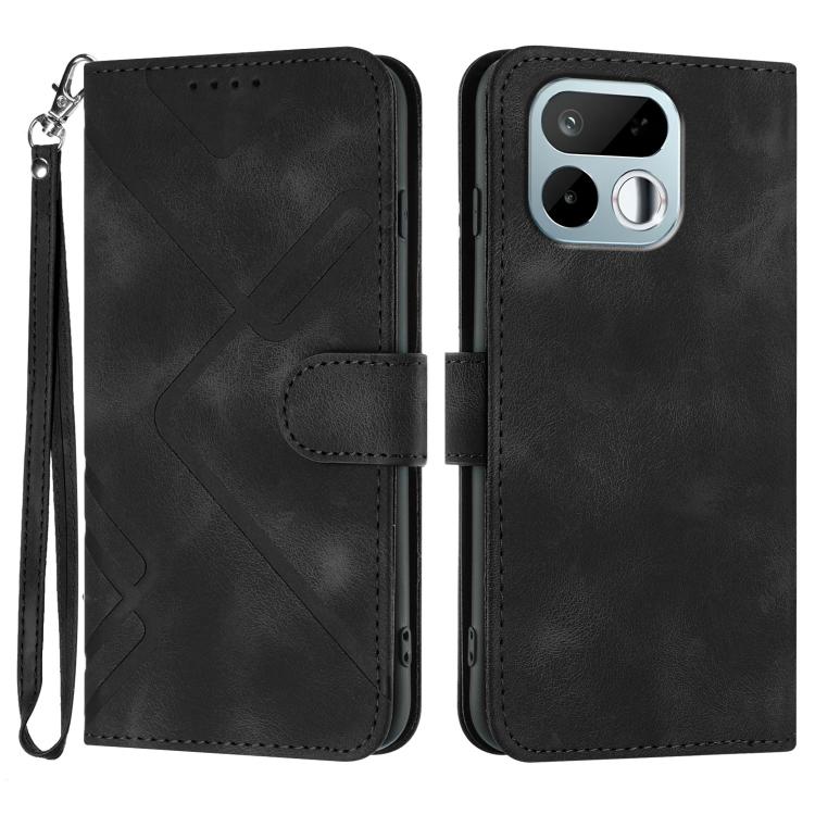 Line Pattern Skin Feel Leather Phone Case, For Realme 16T 5G, For Realme C100 4G, For Realme 15x 5G India / Realme C85 5G, For Realme P4 Pro 5G, For Realme P4 5G, For Realme 15T 5G, For Realme C71 India, For Realme 15 5G / Realme 15 Pro 5G             ...