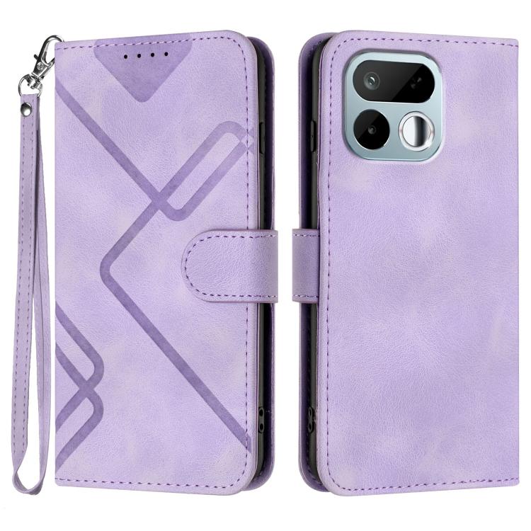 Line Pattern Skin Feel Leather Phone Case, For Realme 16T 5G, For Realme C100 4G, For Realme 15x 5G India / Realme C85 5G, For Realme P4 Pro 5G, For Realme P4 5G, For Realme 15T 5G, For Realme C71 India, For Realme 15 5G / Realme 15 Pro 5G             ...