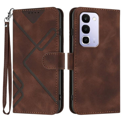 Line Pattern Skin Feel Leather Phone Case, For Realme 16T 5G, For Realme C100 4G, For Realme 15x 5G India / Realme C85 5G, For Realme P4 Pro 5G, For Realme P4 5G, For Realme 15T 5G, For Realme C71 India, For Realme 15 5G / Realme 15 Pro 5G             ...