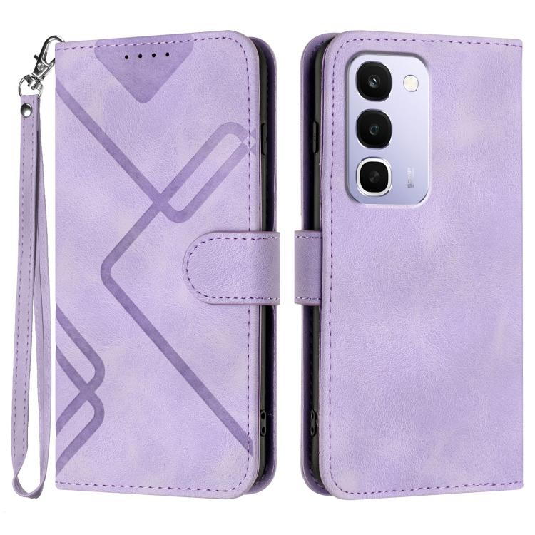 Line Pattern Skin Feel Leather Phone Case, For Realme 16T 5G, For Realme C100 4G, For Realme 15x 5G India / Realme C85 5G, For Realme P4 Pro 5G, For Realme P4 5G, For Realme 15T 5G, For Realme C71 India, For Realme 15 5G / Realme 15 Pro 5G             ...