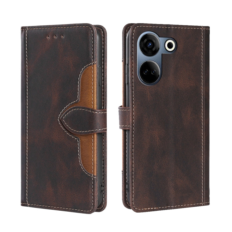 Skin Feel Magnetic Buckle Leather Phone Case, For Tecno Pova Curve 2 5G, For Tecno Camon 50 Pro 4G, For Tecno Camon 50 4G, For Tecno Pova Slim 5G / Spark Slim 4G, For Tecno Pova 7 Pro, For Tecno Pova 7 5G, For Tecno Spark 40 Pro+ 4G                    ...