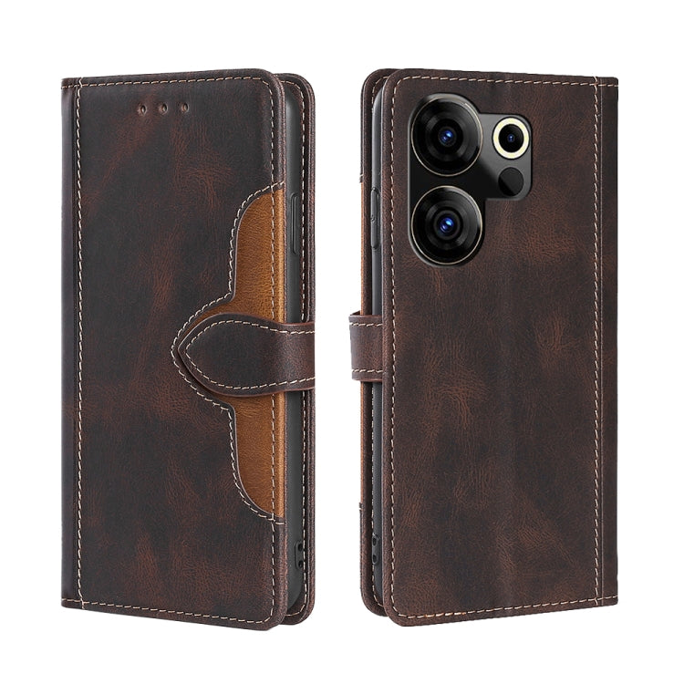 Skin Feel Magnetic Buckle Leather Phone Case, For Tecno Pova Curve 2 5G, For Tecno Camon 50 Pro 4G, For Tecno Camon 50 4G, For Tecno Pova Slim 5G / Spark Slim 4G, For Tecno Pova 7 Pro, For Tecno Pova 7 5G, For Tecno Spark 40 Pro+ 4G                    ...