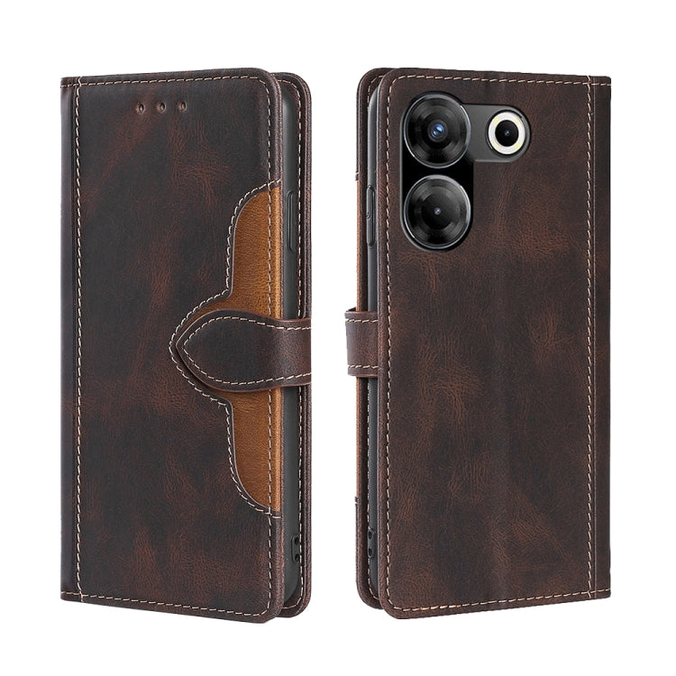 Skin Feel Magnetic Buckle Leather Phone Case, For Tecno Pova Curve 2 5G, For Tecno Camon 50 Pro 4G, For Tecno Camon 50 4G, For Tecno Pova Slim 5G / Spark Slim 4G, For Tecno Pova 7 Pro, For Tecno Pova 7 5G, For Tecno Spark 40 Pro+ 4G                    ...