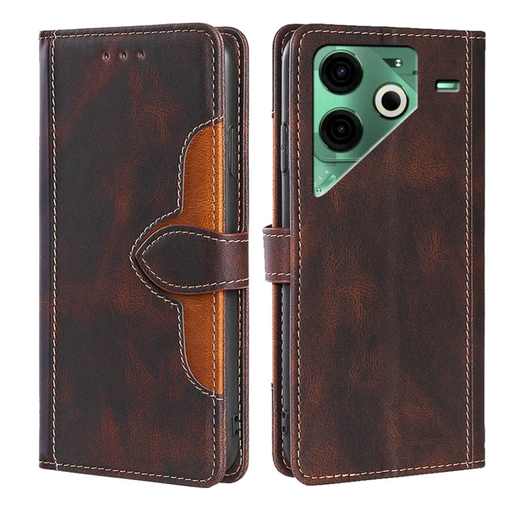 Skin Feel Magnetic Buckle Leather Phone Case, For Tecno Pova Curve 2 5G, For Tecno Camon 50 Pro 4G, For Tecno Camon 50 4G, For Tecno Pova Slim 5G / Spark Slim 4G, For Tecno Pova 7 Pro, For Tecno Pova 7 5G, For Tecno Spark 40 Pro+ 4G                    ...