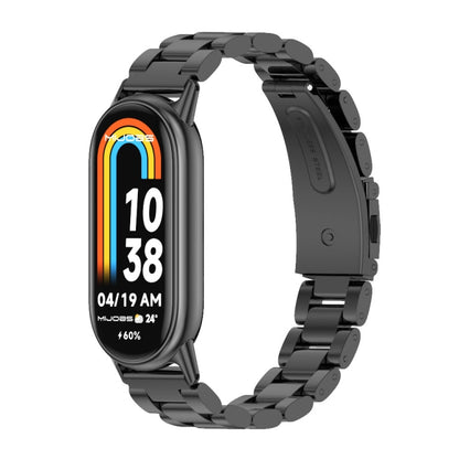 Mijobs Three Bead Stainless Steel Watch Band, For Xiaomi Smart Band 11 / 10 / 9 / 8