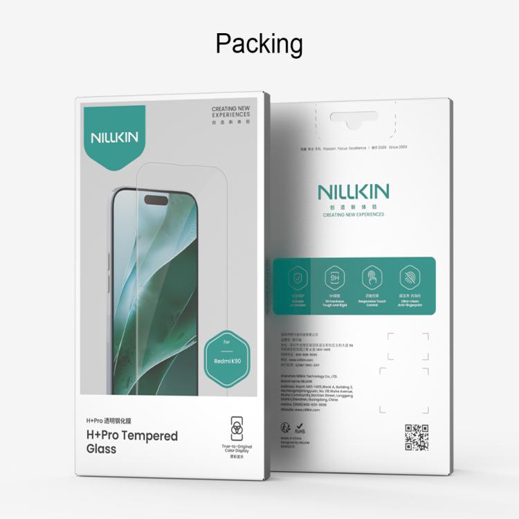NILLKIN H+Pro 0.2mm 9H Explosion-proof Tempered Glass Film, For Redmi K90, For Redmi K90 Pro Max