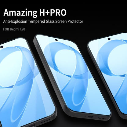 NILLKIN H+Pro 0.2mm 9H Explosion-proof Tempered Glass Film, For Redmi K90, For Redmi K90 Pro Max