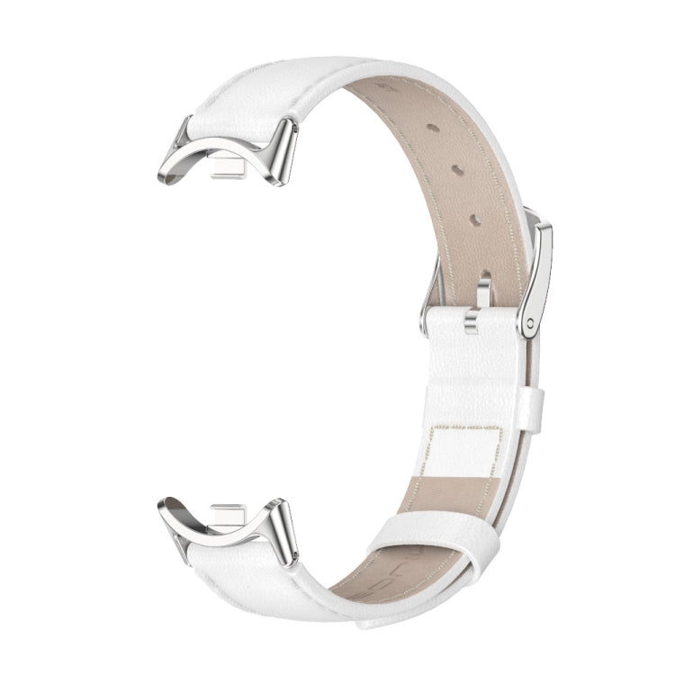 Mijobs Genuine Leather Watch Band, For Xiaomi Smart Band 11 / 10 / 9 / 8
