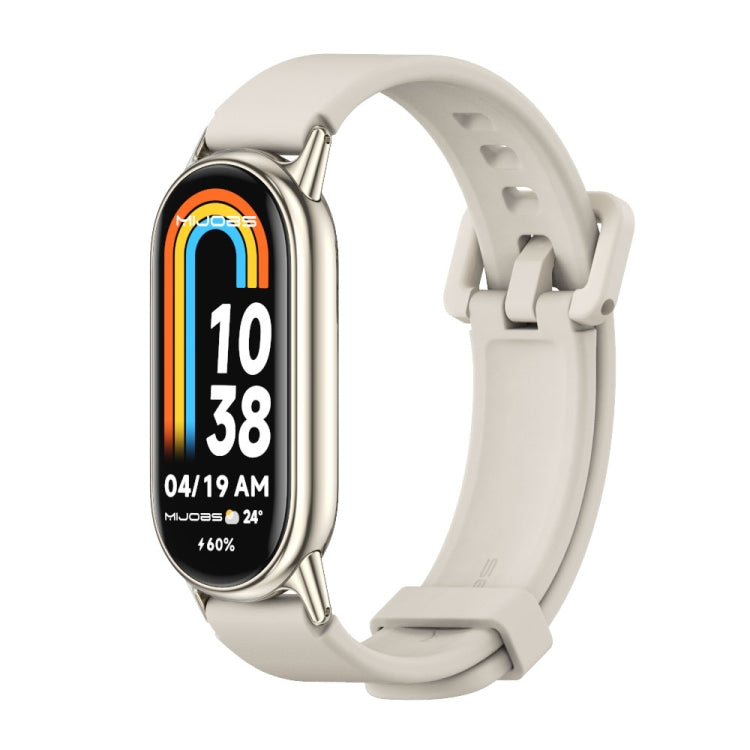 Mijobs Silicone Breathable Watch Band, For Xiaomi Smart Band 11 / 10 / 9 / 8