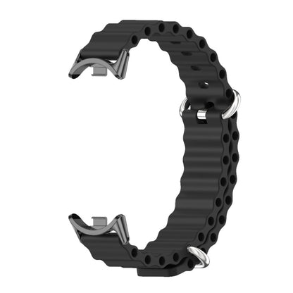 Mijobs Marine Silicone Breathable Watch Band, For Xiaomi Smart Band 11 / 10 / 9 / 8