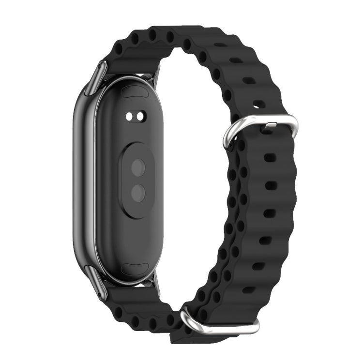 Mijobs Marine Silicone Breathable Watch Band, For Xiaomi Smart Band 11 / 10 / 9 / 8