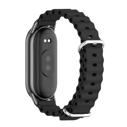 Mijobs Marine Silicone Breathable Watch Band, For Xiaomi Smart Band 11 / 10 / 9 / 8