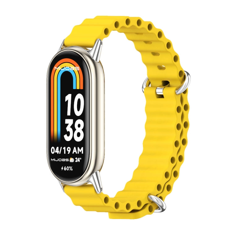 Mijobs Marine Silicone Breathable Watch Band, For Xiaomi Smart Band 11 / 10 / 9 / 8
