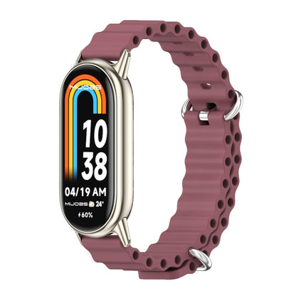 Mijobs Marine Silicone Breathable Watch Band, For Xiaomi Smart Band 11 / 10 / 9 / 8