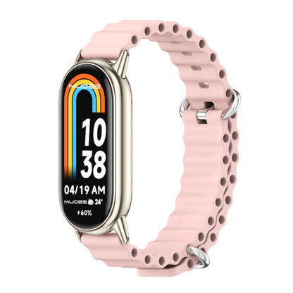 Mijobs Marine Silicone Breathable Watch Band, For Xiaomi Smart Band 11 / 10 / 9 / 8