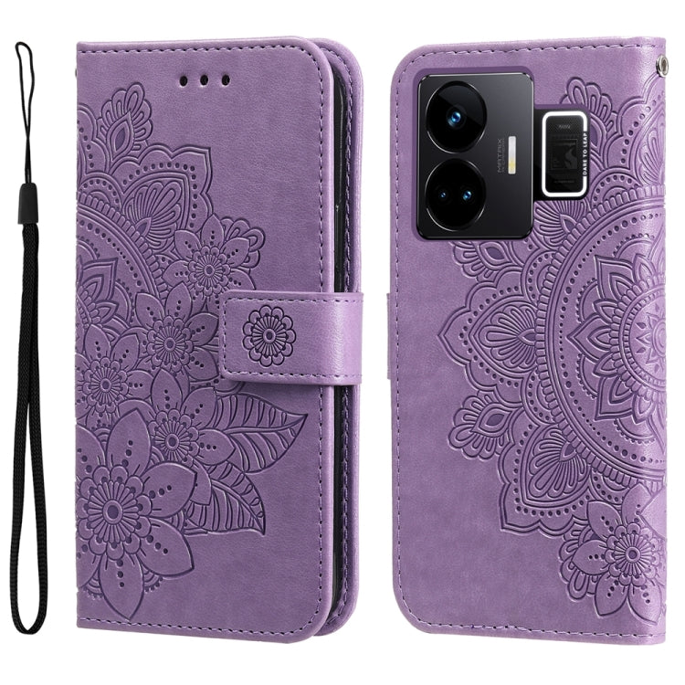 Seven-petal Flowers Embossing Leather Phone Case, For Realme C67 4G Global, For Realme C67 / 11 5G Taiwan Version, For Realme 11 4G Global, For Realme C53 / Narzo N53, For Realme 11, For Realme 11 Pro / 11 Pro+, For Realme C65 4G                       ...