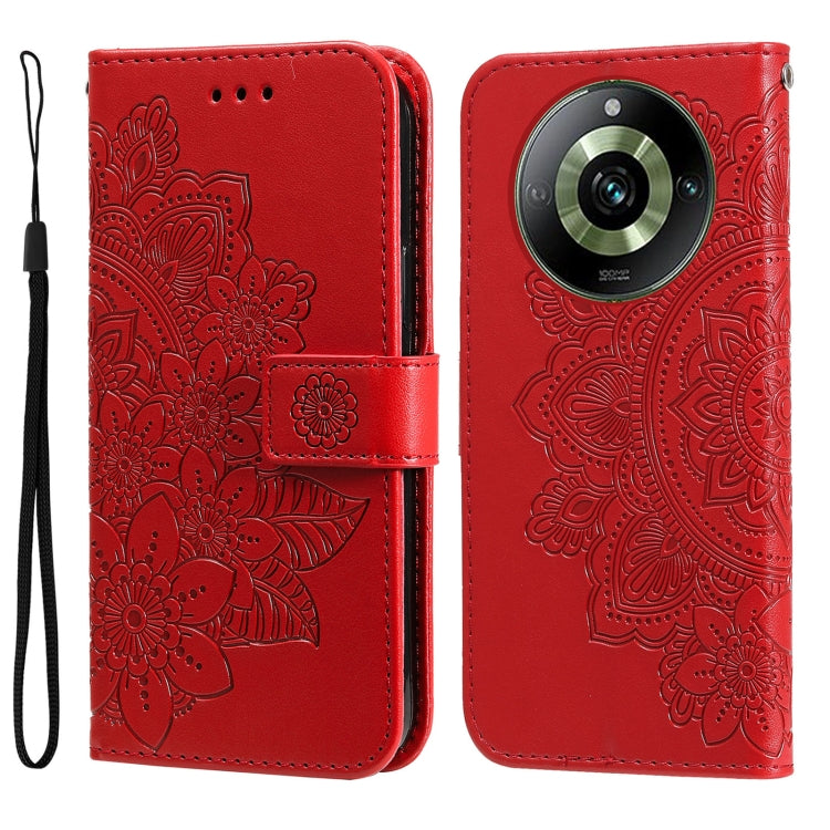 Seven-petal Flowers Embossing Leather Phone Case, For Realme C67 4G Global, For Realme C67 / 11 5G Taiwan Version, For Realme 11 4G Global, For Realme C53 / Narzo N53, For Realme 11, For Realme 11 Pro / 11 Pro+, For Realme C65 4G                       ...