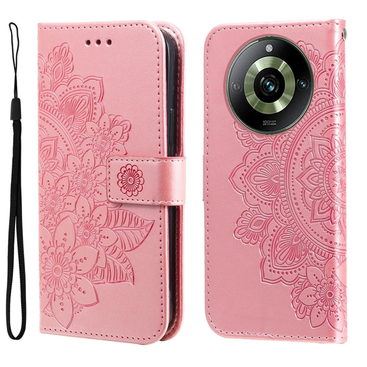 Seven-petal Flowers Embossing Leather Phone Case, For Realme C67 4G Global, For Realme C67 / 11 5G Taiwan Version, For Realme 11 4G Global, For Realme C53 / Narzo N53, For Realme 11, For Realme 11 Pro / 11 Pro+, For Realme C65 4G                       ...