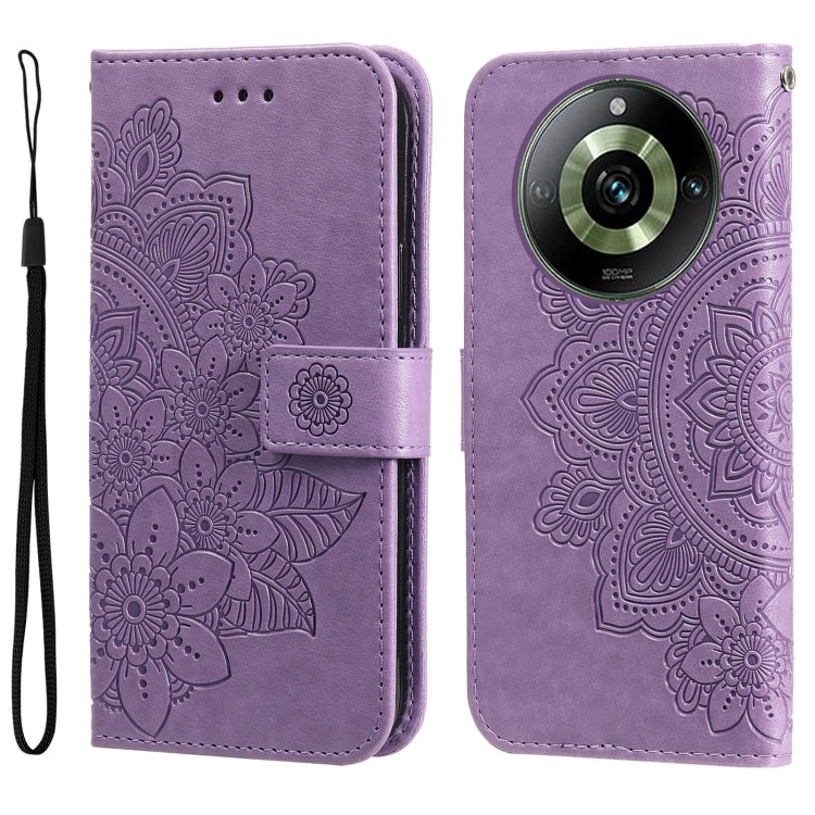 Seven-petal Flowers Embossing Leather Phone Case, For Realme C67 4G Global, For Realme C67 / 11 5G Taiwan Version, For Realme 11 4G Global, For Realme C53 / Narzo N53, For Realme 11, For Realme 11 Pro / 11 Pro+, For Realme C65 4G                       ...