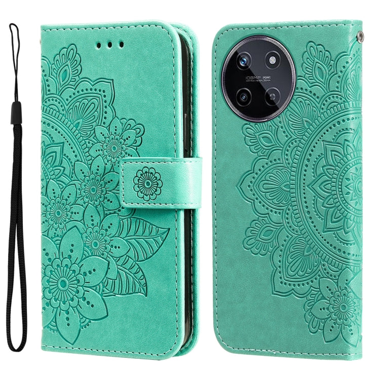 Seven-petal Flowers Embossing Leather Phone Case, For Realme C67 4G Global, For Realme C67 / 11 5G Taiwan Version, For Realme 11 4G Global, For Realme C53 / Narzo N53, For Realme 11, For Realme 11 Pro / 11 Pro+, For Realme C65 4G                       ...