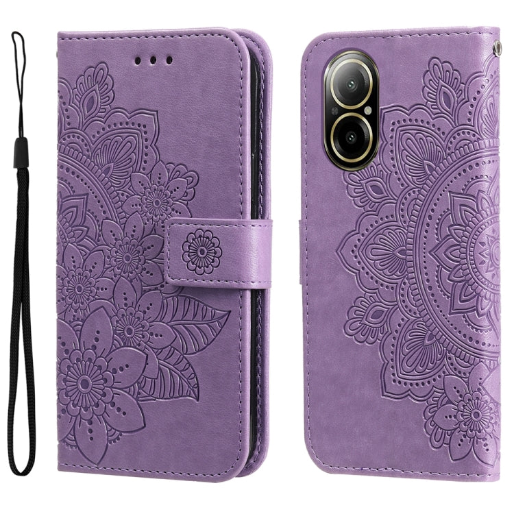 Seven-petal Flowers Embossing Leather Phone Case, For Realme 12+, For Realme 12 Pro+, For Realme C67 4G Global, For Realme C67 / 11 5G Taiwan Version, For Realme 11 4G Global, For Realme C53 / Narzo N53, For Realme 11, For Realme 11 Pro / 11 Pro+      ...