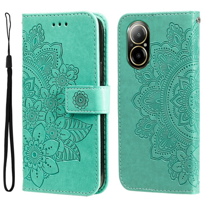 Seven-petal Flowers Embossing Leather Phone Case, For Realme 12+, For Realme 12 Pro+, For Realme C67 4G Global, For Realme C67 / 11 5G Taiwan Version, For Realme 11 4G Global, For Realme C53 / Narzo N53, For Realme 11, For Realme 11 Pro / 11 Pro+      ...
