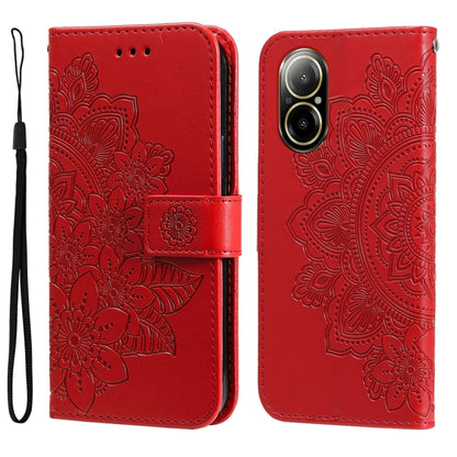 Seven-petal Flowers Embossing Leather Phone Case, For Realme 12+, For Realme 12 Pro+, For Realme C67 4G Global, For Realme C67 / 11 5G Taiwan Version, For Realme 11 4G Global, For Realme C53 / Narzo N53, For Realme 11, For Realme 11 Pro / 11 Pro+      ...