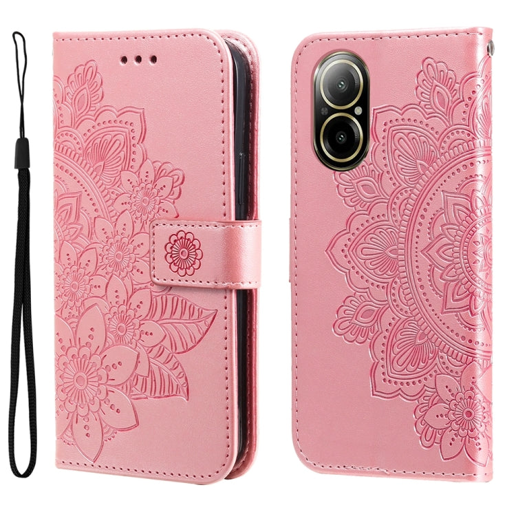 Seven-petal Flowers Embossing Leather Phone Case, For Realme 12+, For Realme 12 Pro+, For Realme C67 4G Global, For Realme C67 / 11 5G Taiwan Version, For Realme 11 4G Global, For Realme C53 / Narzo N53, For Realme 11, For Realme 11 Pro / 11 Pro+      ...