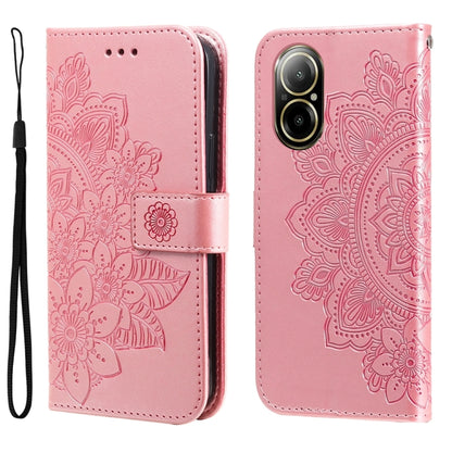 Seven-petal Flowers Embossing Leather Phone Case, For Realme 12+, For Realme 12 Pro+, For Realme C67 4G Global, For Realme C67 / 11 5G Taiwan Version, For Realme 11 4G Global, For Realme C53 / Narzo N53, For Realme 11, For Realme 11 Pro / 11 Pro+      ...