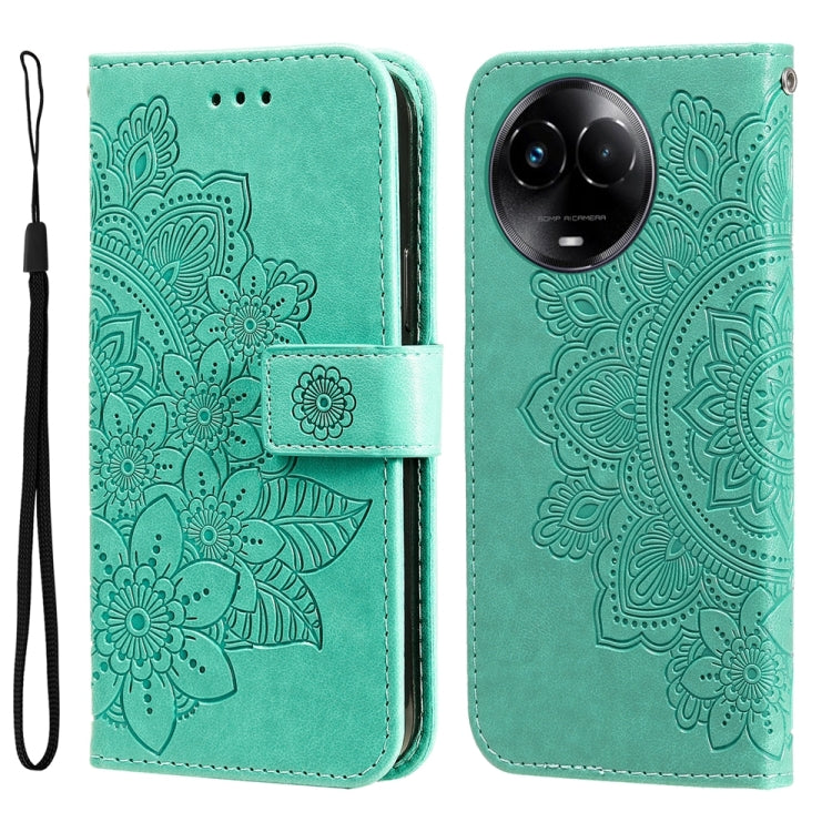 Seven-petal Flowers Embossing Leather Phone Case, For Realme 12+, For Realme 12 Pro+, For Realme C67 4G Global, For Realme C67 / 11 5G Taiwan Version, For Realme 11 4G Global, For Realme C53 / Narzo N53, For Realme 11, For Realme 11 Pro / 11 Pro+      ...